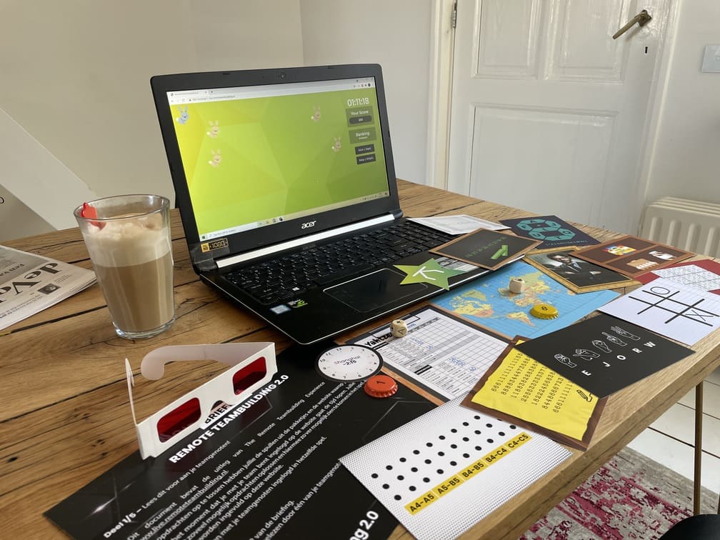 teamactiviteit op afstand